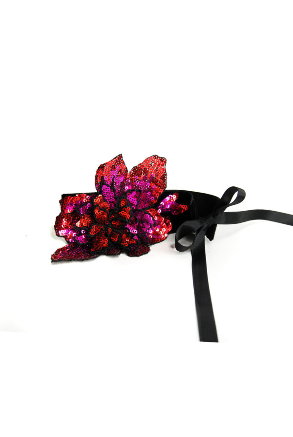 Sequin Flower Choker – Bild 2